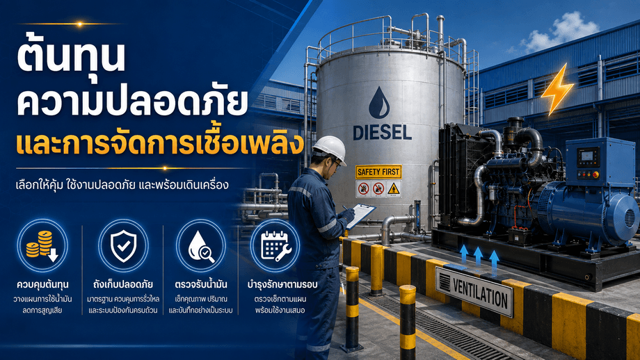 ข้อควรรู้เรื่องต้นทุน ความปลอดภัย และการจัดการเชื้อเพลิง
