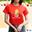 เสื้อคริสต์มาสเสื้อปีใหม่ ลาย10 สีแดง Merry Christmas เสื้อทีม เสื้อคู่ เสื้อครอบครัว
