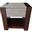 Soft Grey Bedside Table - ตู้ข้างเตียง